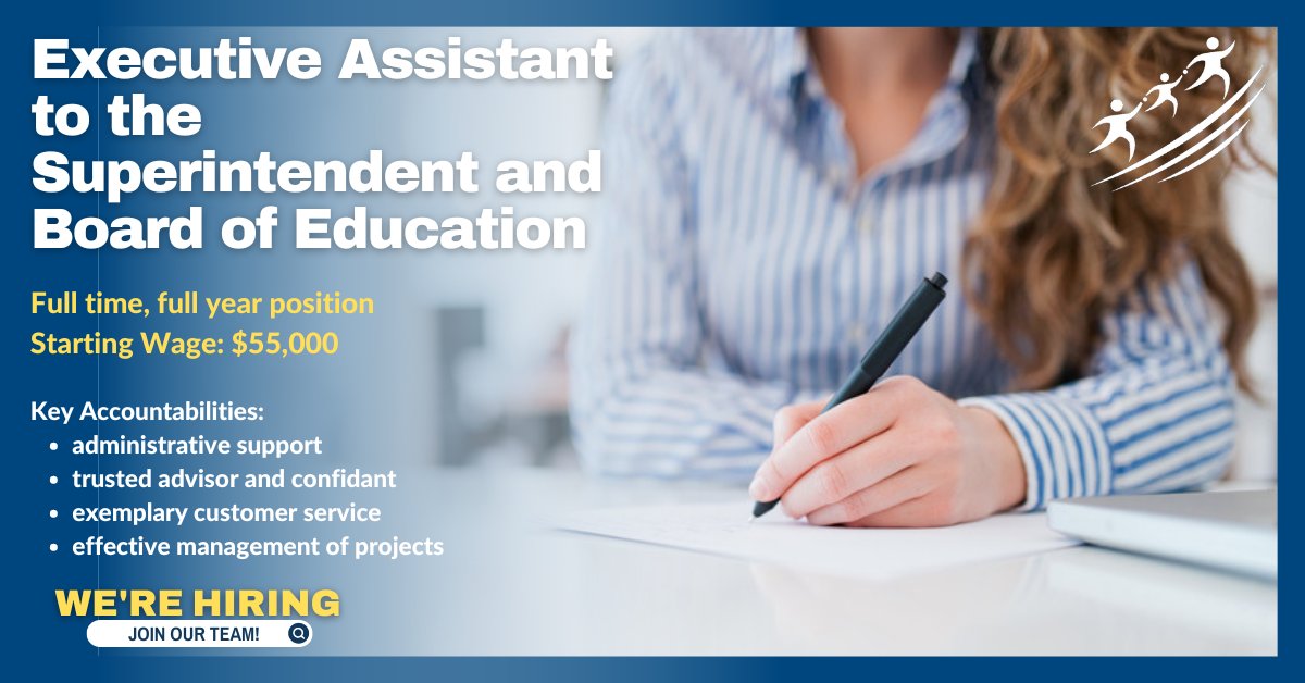 We are hiring! Apply now to join the HSSD family as the Executive Assistant to the Superintendent & Board of Education. Competitive salary, full benefit package, substantial leave time, an exceptional pension plan, and more! Please share & apply today: wecan.waspa.org/Vacancy/207463 ✅