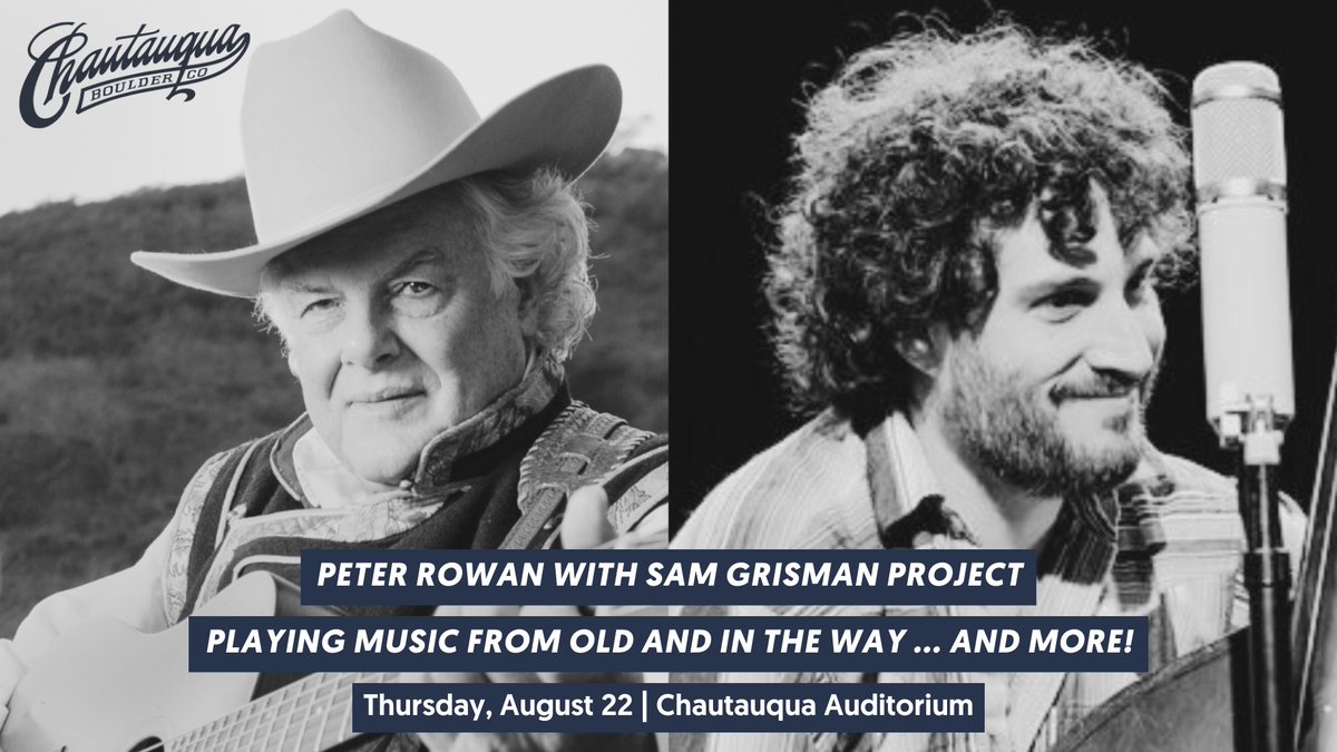 Z2 Entertainment (@z2entertainment) on Twitter photo ON SALE NOW - Peter Rowan joins <a href="/SGrismanProject/">Sam Grisman Project</a> this summer at <a href="/colo_chautauqua/">Colorado Chautauqua</a> on August 22nd to celebrate the legacy of āOld & In the Way'! Get your tickets to relive musical history at loom.ly/ciyXX9E
Presented by Z2 Entertainment & @973kbco ON SALE NOW - Peter Rowan joins <a href="/SGrismanProject/">Sam Grisman Project</a> this summer at <a href="/colo_chautauqua/">Colorado Chautauqua</a> on August 22nd to celebrate the legacy of āOld & In the Way'! Get your tickets to relive musical history at loom.ly/ciyXX9E
Presented by Z2 Entertainment & @973kbco
