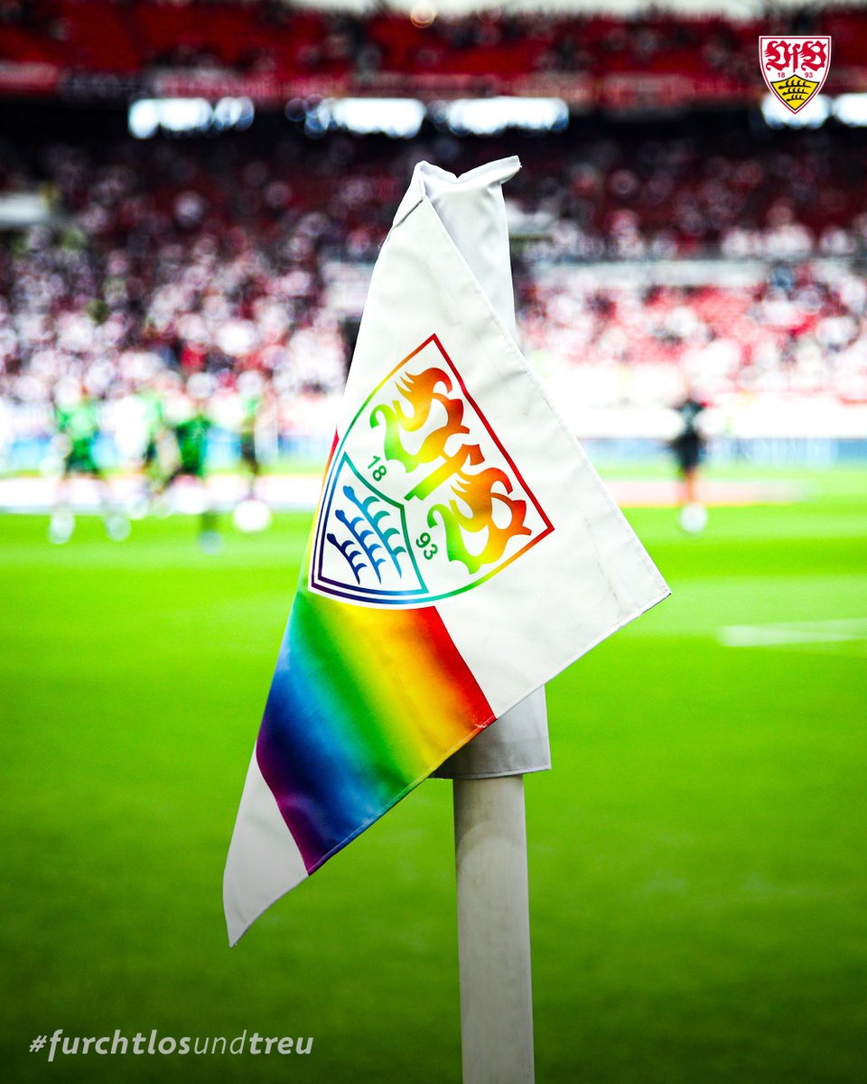 #buntundwild ❗🏳️‍🌈 
Unser #VfB steht für Vielfalt. Für eine offene und respektvolle Gesellschaft – auf und neben dem Platz! #IDAHOBIT