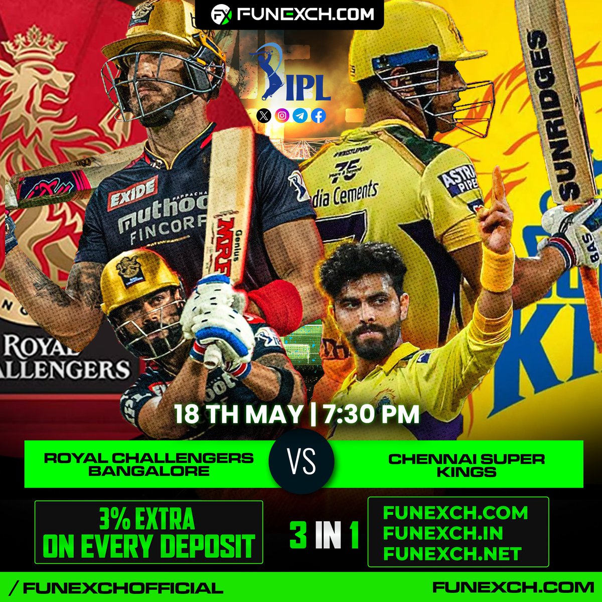 funexchofficial's tweet photo. FunExch, India's #1 gaming platform! 🇮🇳

✨ Immerse yourself in 1000+ live casino games, from classics to thrilling new releases.

Plus, enjoy a 3% bonus on every deposit - more bang for your buck! 🤑

📲 Auto Register 👇
🌐 https://t.co/eTLH2xoLgw https://t.co/hc9aVuniMQ