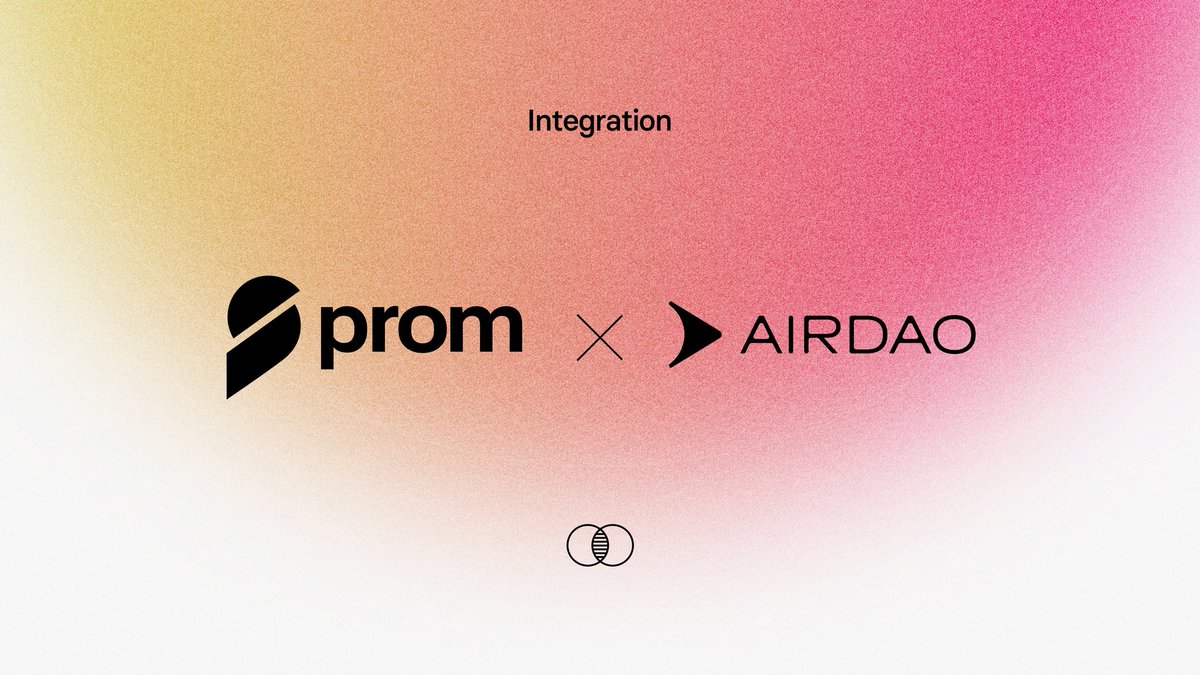 Prom are excited to announce a powerful integration for the AirDAO ecosystem, exemplifying the strength of collaboration as a @dwflabs portfolio company. Prom integrates AirDAO into it's ecosystem.