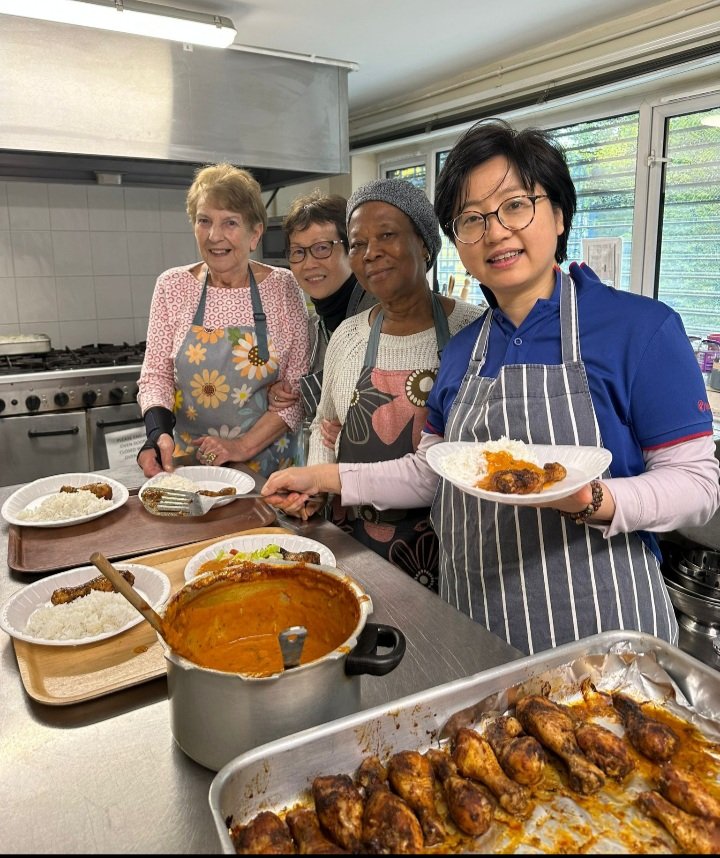 Great discussion after watching 'Uncertain Futures' documentary video from @mcrartgallery, 100 interviews about women, ageing & work. Thank you lovely volunteers to prepare lunch at Welcome Centre.@waiyincws