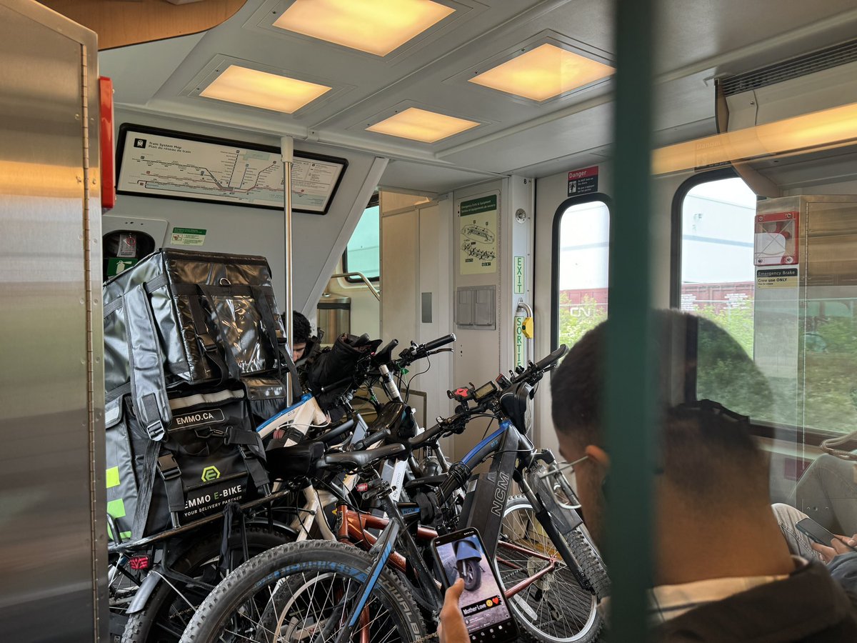 I’m on @GOtransitKT to Union. 5 bikes in space designated for 2. Bikes left behind at Malton. No bike coach. Have the new bike coaches been put into service? What is the bike coach schedule? #BikeBrampton