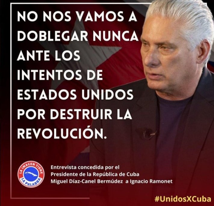 #CubaEsRevolución no más bloqueo