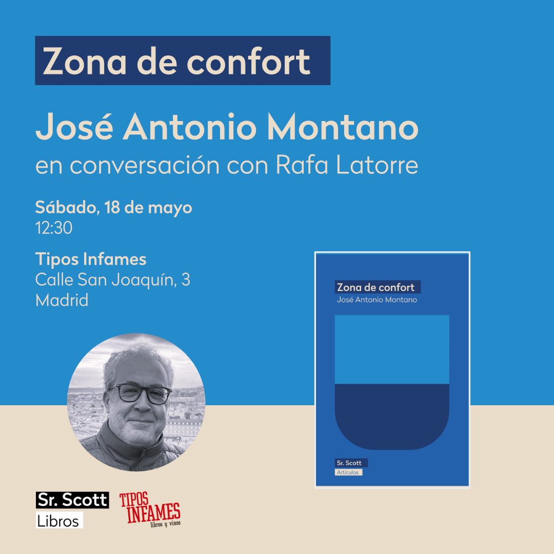 Mañana nos quedamos en la Zona de confort Madrid. Tipos Infames.12:30