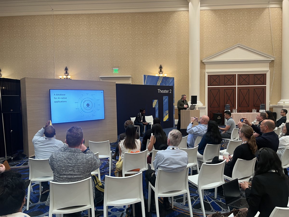 That’s a wrap! This week, our team attended the @Gartner_inc Application Innovation & Business Solutions Summit in Las Vegas. @bobvanluijt and Arjun gave a talk about how Cisco delivers Generative AI applications using Weaviate, and we had plenty of interesting conversations with