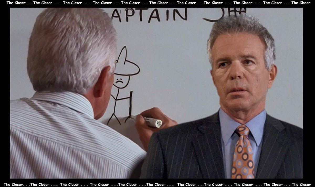 #FBF She needed a broom Flynn! Ah Provenza, she’s lurking behind you! Ye gods! 😜 #TheCloser S5E15 “Dead Man’s Hand” Happy #ProFlynnza Friday! #LtProvenza #LtFlynn #TroubleMagnets #MissTheseGuys #GWBailey #TonyDenison @TheCloser_TNT