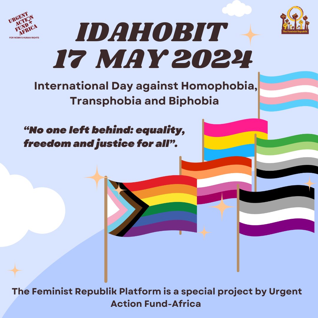 On this International Day Against Homophobia, Transphobia, and Biphobia, we reaffirm our commitment to creating a world where everyone can live authentically & without fear. #IDAHOBIT #FRSolidarity 🌈✨