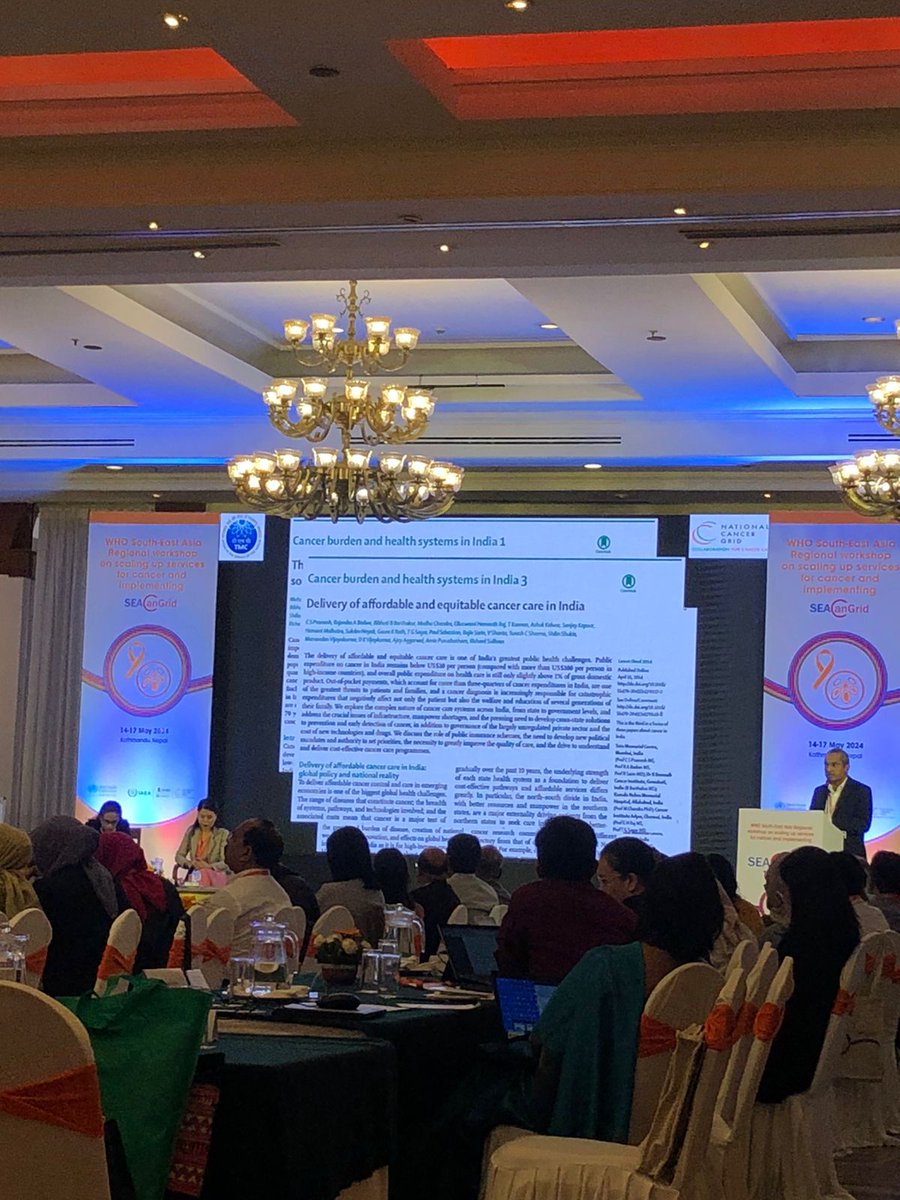 The launch of the South East Asia Cancer Grid or SEACanGrid, modeled on our work with the @CancerGridIndia was truly a dream come true. Expanding the benefits of collaborative cancer control with @WHOSEARO @WHO to 39 more cancer centres in Asia. Together, we can do more...