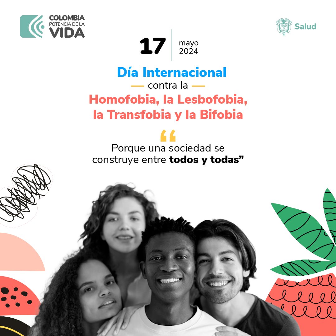 El #MinSalud reafirma su compromiso con la reivindicación y defensa los derechos humanos y la diversidad,🌈 promoviendo políticas inclusivas que garanticen la protección y el pleno ejercicio de los derechos de #Salud de todas las personas colombianas diversas. 🏳️‍🌈🏳️‍⚧️