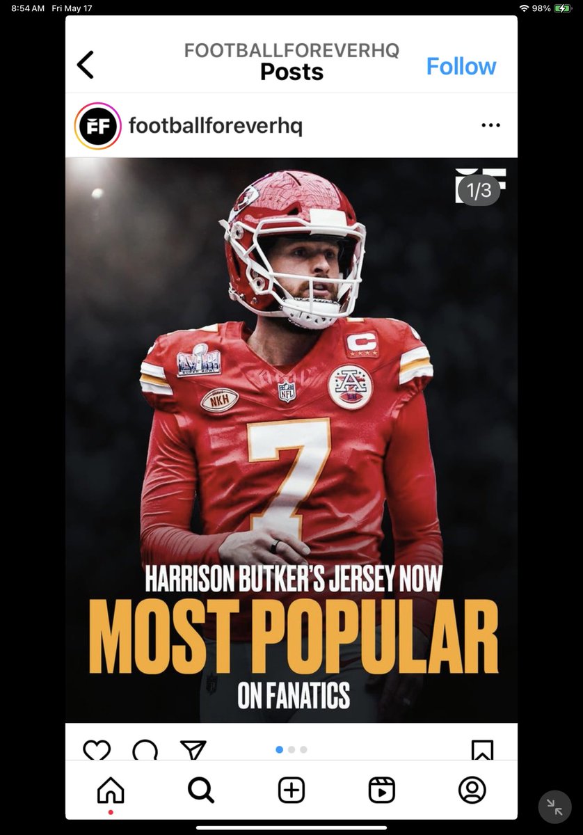 The NFL can distance themselves from three time Super Bowl Champion Harrison Butker all they want, but the people has spoken by supporting him with their $$$.

I admire Harrison Butker’s courage and stand with him 💯!  He stood up for his Christian Faith and Values and I hope