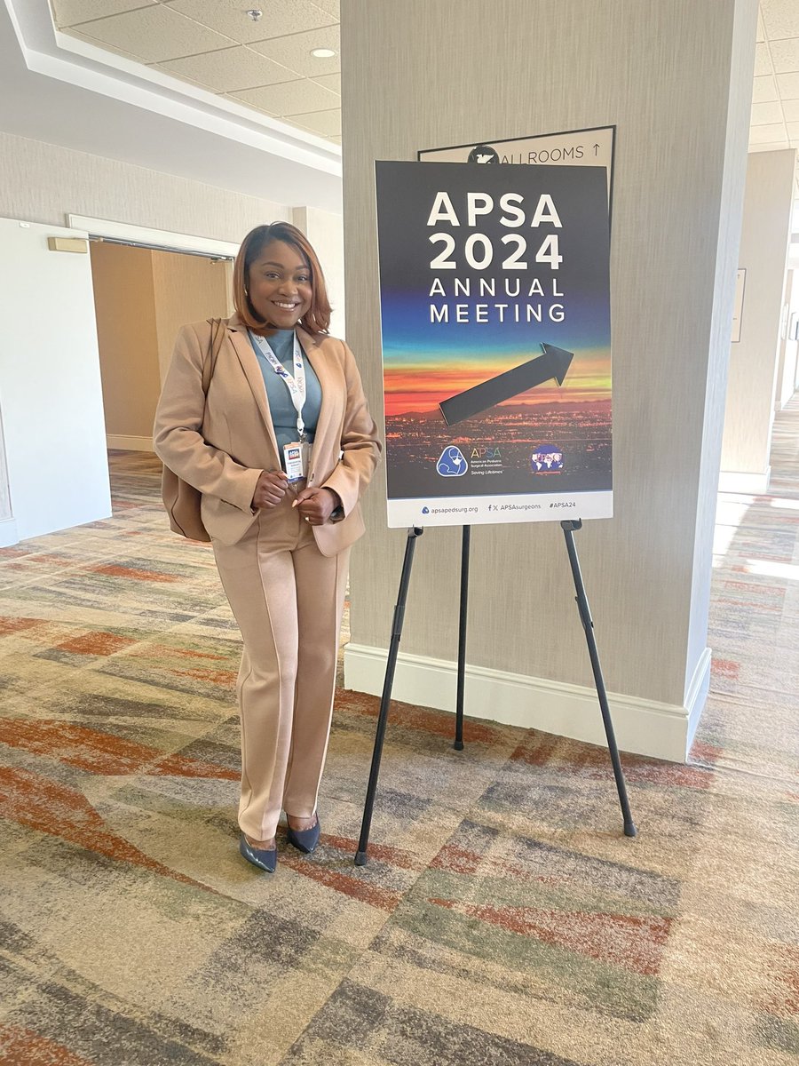 Having a great time at #APSA24 connecting with pediatric surgeons from all over the country! So grateful to be surrounded by so many of my idols in this field! @APSASurgeons #FuturePediatricSurgeon