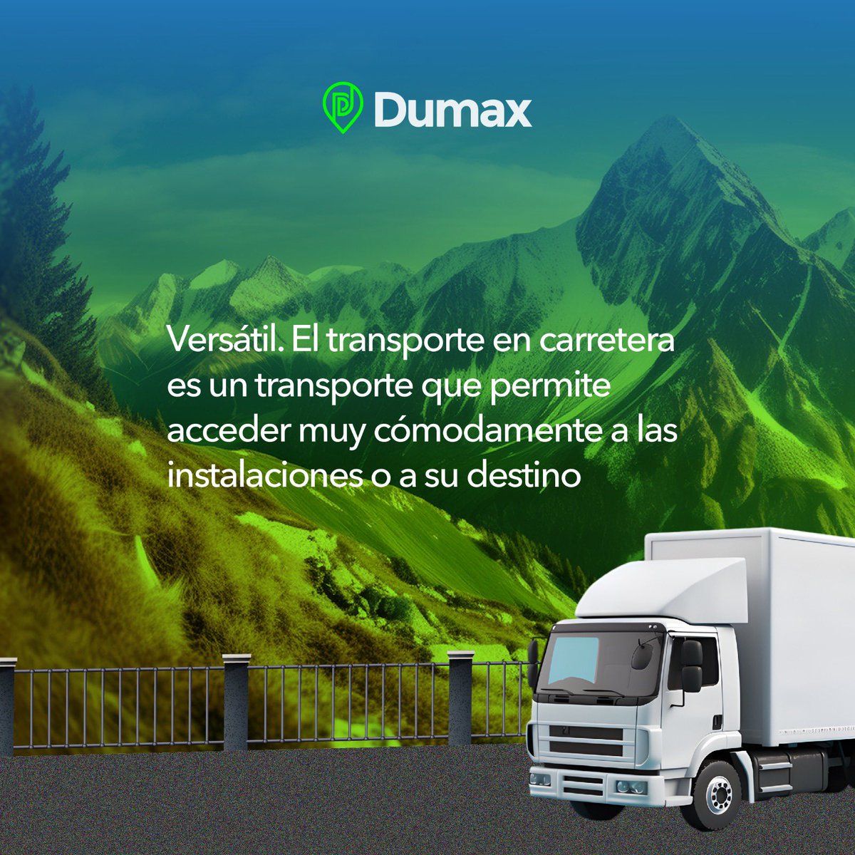 Dumaxst's tweet photo. El transporte terrestre de mercancías es una parte vital del sistema de logística y de suministro, ya que permite el transporte de productos entre diferentes lugares, ya sea dentro de una ciudad, una región o incluso entre países.🛣️

Te dejamos algunas de sus ventajas 👆🏼 https://t.co/wz1yOQbMcO