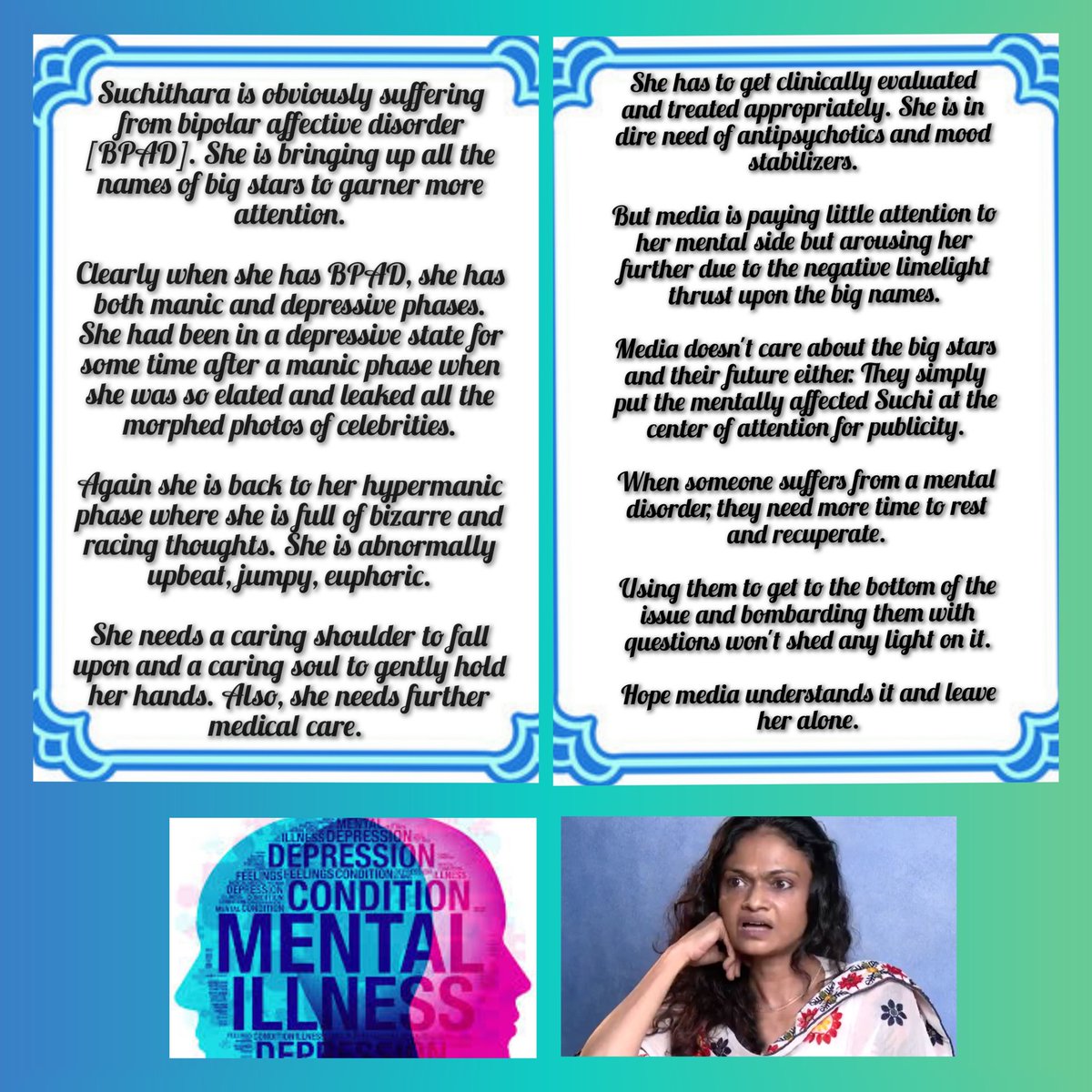 Why I honestly feel that psychotic ex singer Suchithara's opinions on the big stars must be disregarded. She also needs more time for rest and recovery. 😊

#Proliga2024 #trisha #FridayFeelings #iPadPro #ParadisEclipse #ALaBarbarossa #Kalki2898AD #prabhas #ThalaivarVijay