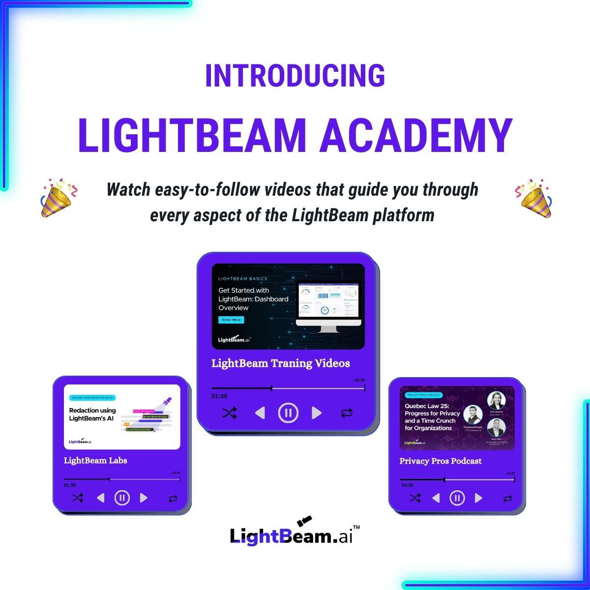 Watch our platform videos on LightBeam Academy. This series features easy-to-follow videos guiding you through every aspect of the LightBeam platform, from identifying at-risk sensitive data of users to managing sensitive data - bit.ly/3V21fS7 #datasecurity