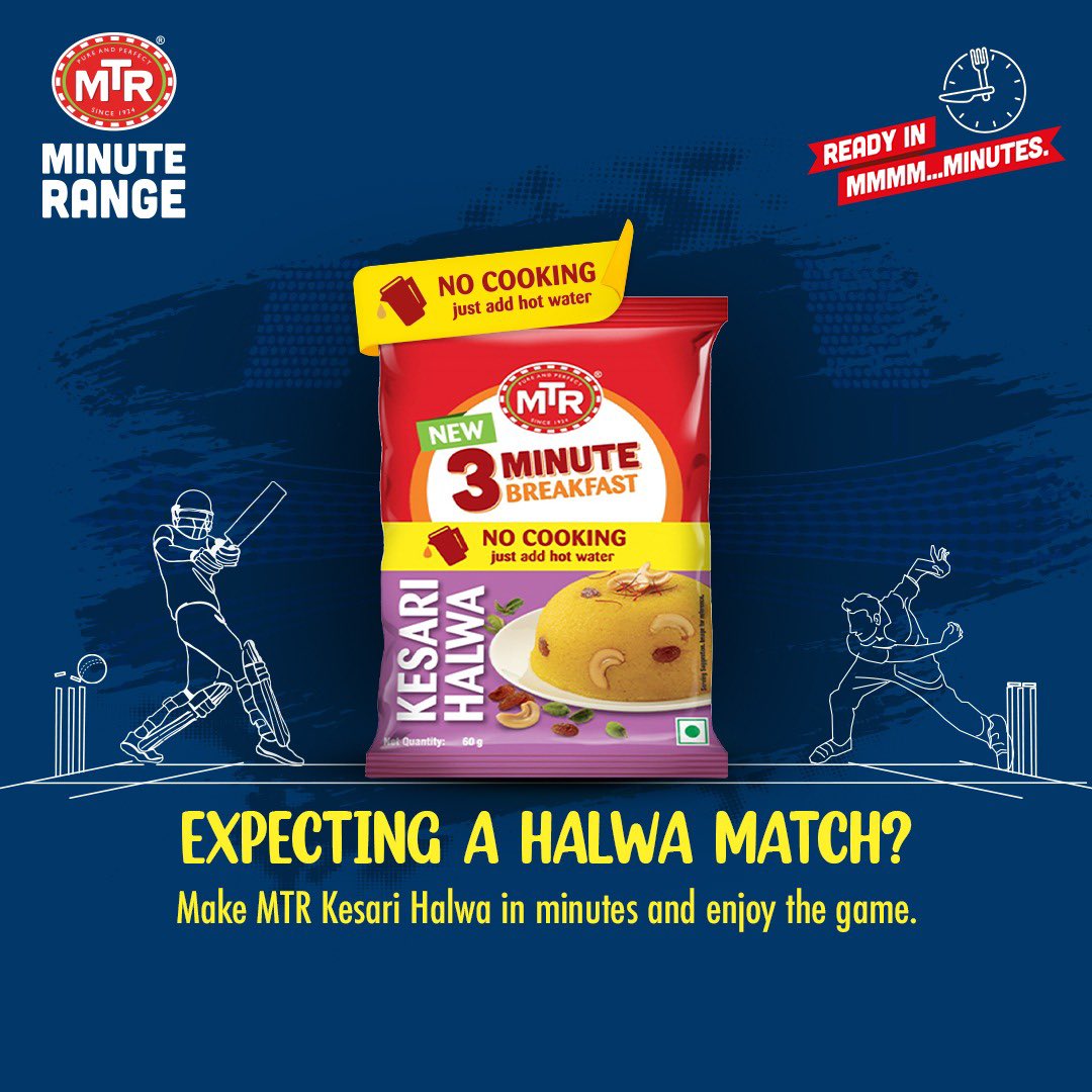 Sweeten your game time with MTR Kesari Halwa, ready in minutes for a perfect match treat!

#MTR #IPL #MIvsLSG #mtrkesarihalwa #MTRMinuteRange #ReadyInMinutes