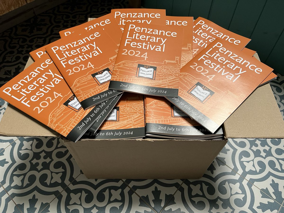 The brochures are in and tickets are on sale now. Great line-up! #literaryfestival #penzance