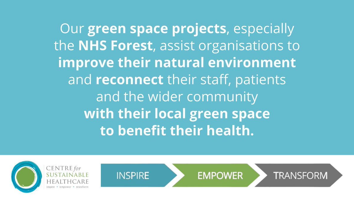 Find out more 👉 buff.ly/3Jkqeco #sustainablehealthcare #greenerNHS #greenspace @NHSForest