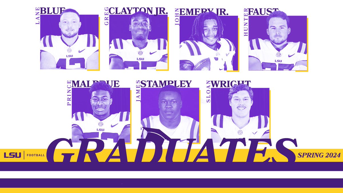 Congratulations to our 7 graduates on earning their LSU degrees!