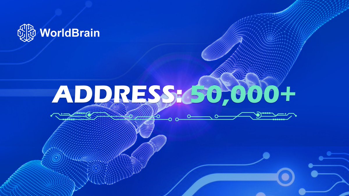 Today the $WBC holders' address has hit 50,000🔥🔥!
It marks a new milestone for #WorldBrain, and it's just the beginning of breaking new records!😎

Click to learn more🔻🔻:
arbiscan.io/token/0x7ae9AB…

@binance @coinbase @okx @WorldbrainsFDN @MorganStanley @GoldmanSachs
