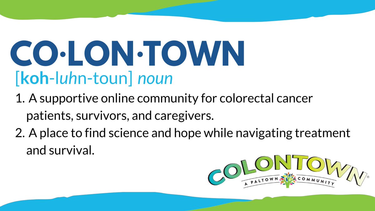If you or your loved one is facing a #colorectalcancer diagnosis, join our wildly supportive community to connect with others who 'speak your language.' colontown.org/join/ #CRCVocab