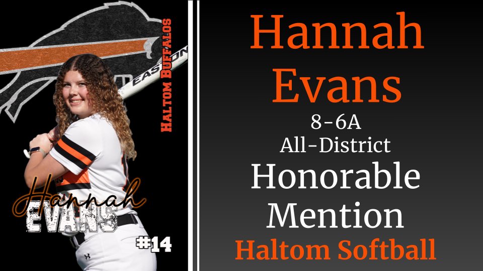 💥🦬🥎 District 8-6A Awards
#BuffSoftball Honorable Mention