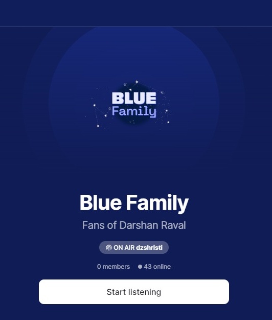 bluefamily streaming party 💙🤝✨
@DarshanRavalDZ