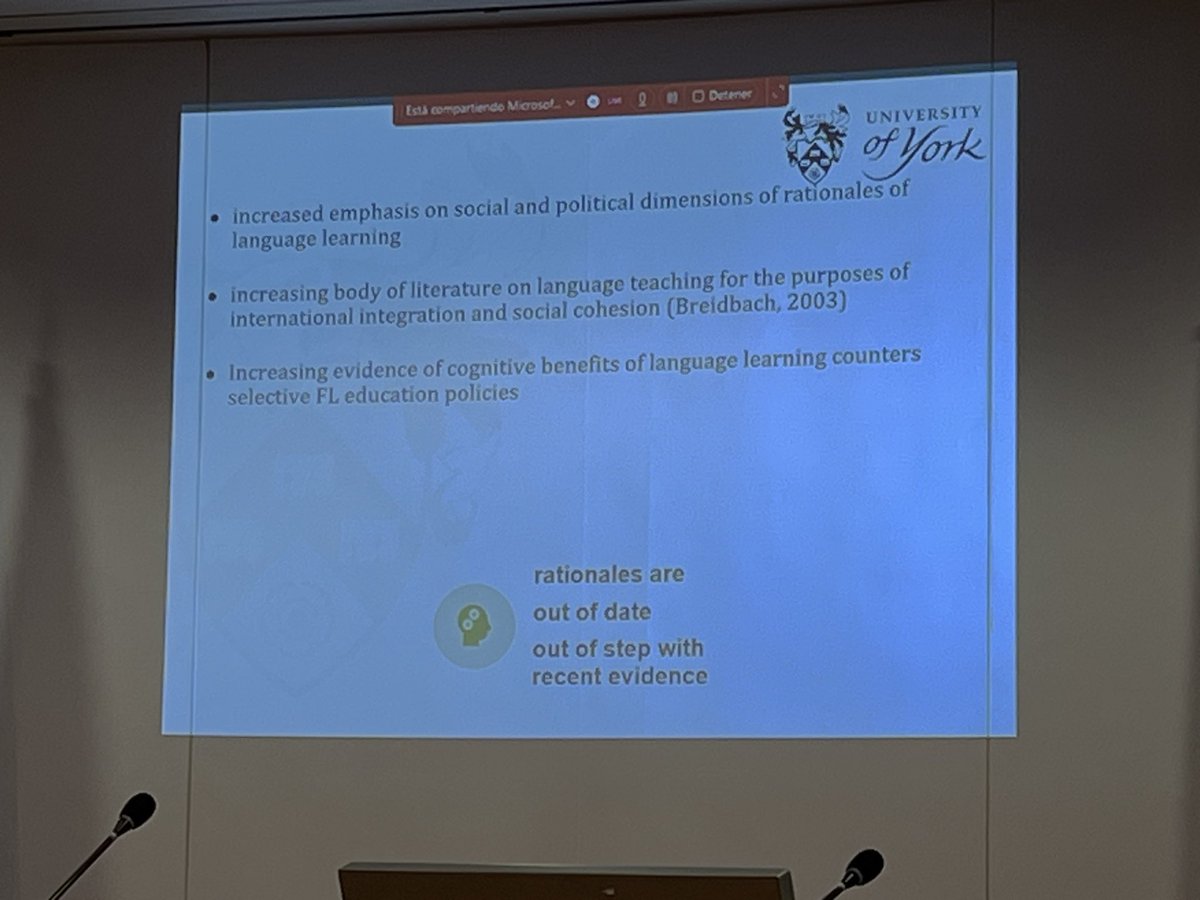 CarloCinaglia's tweet image. Stimulating call from @u_lanvers to rethink and harness rationales for language learning to support motivation! 
#PLL5 @IAPLL1 

Can’t wait to read the forthcoming book:  
cambridge.org/core/elements/…