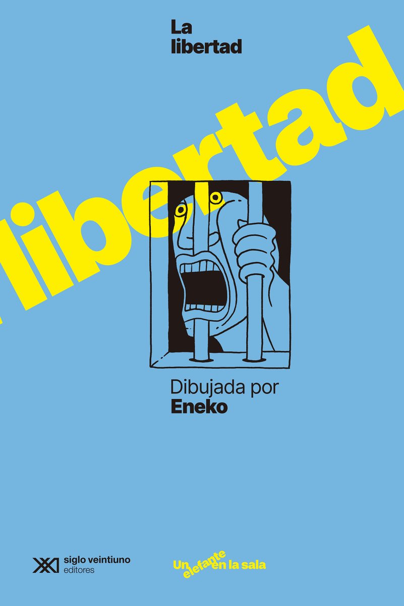 Una colección de humor gráfico para contar temas muy serios. Eso es #UNELEFANTEENLASALA Y uno de los dos primeros libros de la colección es mío. Dios dibujado por @lauraarbol_ La libertad dibujada por @EnekoHumor Colección dirigida por @javirroyo Edita @sigloxxiesp