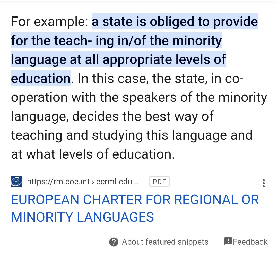 Yes it is actually!? Education in your native language for large minorities is very much the standard in Europe, and is mandated by EU and CoE