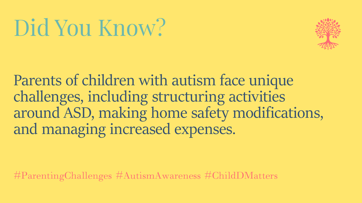 Parents of children with autism face unique challenges, including structuring activities around ASD, making home safety modifications, and managing increased expenses. #ParentingChallenges #AutismAwareness #ChildDMatters 1/5