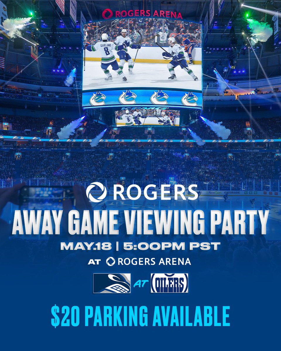Attending the @Rogers Away Game Viewing Party on Saturday, May 18? Come early - limited $20 parking is available until spots are filled up!