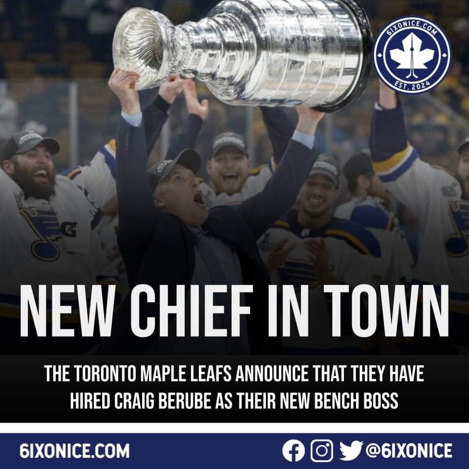 The Toronto Maple Leafs have officially hired a new head coach! Welcome Craig Berube!! 

#TorontoMapleLeafs #Leafs #TMLTalk