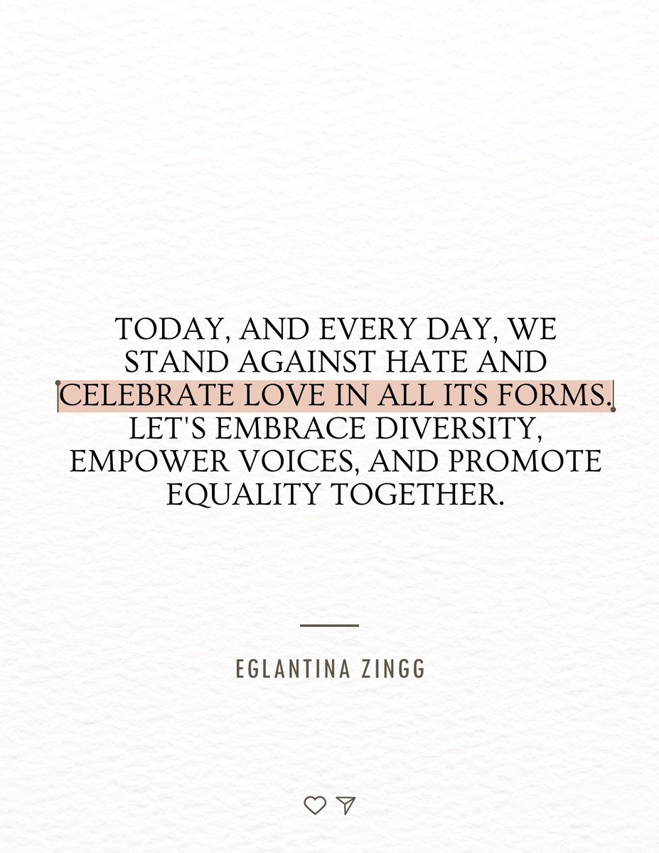 Today, and everyday 🫰🏻🌈 #IDAHOTB #LoveIsLove #EglantinaZingg