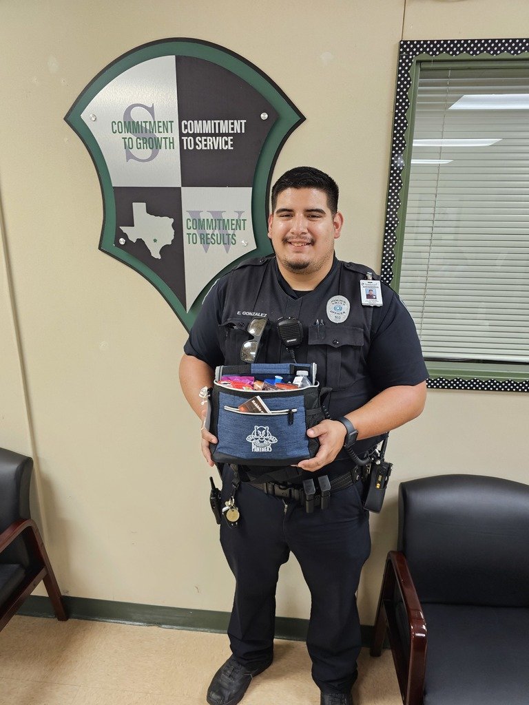 Happy National Police Week to our SPE Officer, Edward Gonzalez.  Thank you for all you do to keep our staff and students safe.