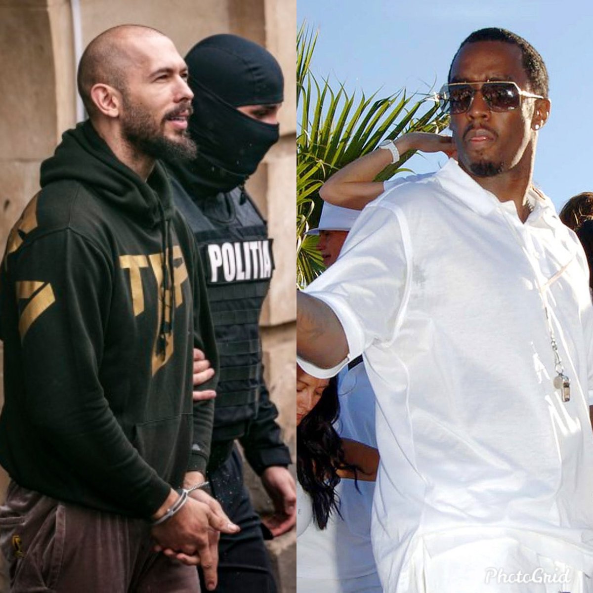 Tate has now been having to deal with the Romanian legal system for close to 2 years now…

Diddy the booty bandit got raided by the feds and they actually have evidence on diddy!

Andrew Tate is innocent and there is no evidence against him but is still under some form of arrest