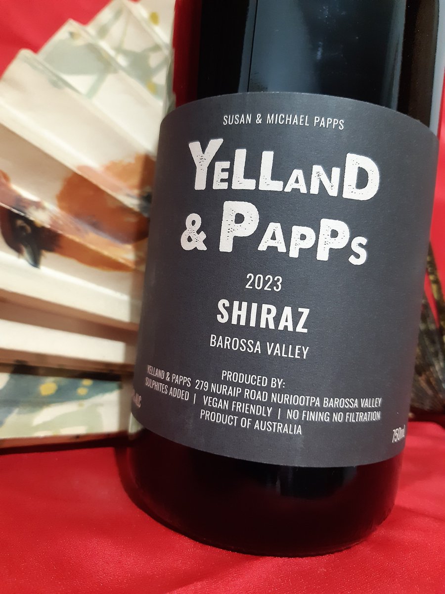 Yelland & Papps 2023 #barossavalley #shiraz- #veganfriendly-What an awesome wine! I alluring bouquet of ripe plums, red berries + a hint of earthiness. The palate is beautifully balanced, excellent depth of bright lively flavours & an elegant, lingering finish. UTTERLY BRILLIANT