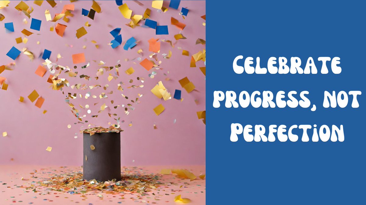 🎉 Celebrate progress, not perfection. Share a recent accomplishment! #ProgressNotPerfection #CelebrateSuccess #SmallWins #AccomplishmentUnlocked #SuccessMoment #BeatProcrastination