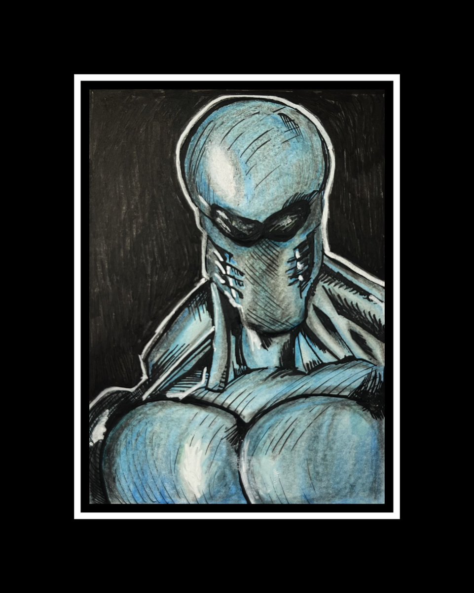 #sixfanarts 001: 
CYBORG from Rise of The Robots
#sixfanart #sketch #sketchcard #challenge #ink #marker #drawing #pencil #colored #coloredpencil #umutdulger2024 #cyborg #riseoftherobots #art #artist #game #sketchcardcollector
Requested by @UltVortek