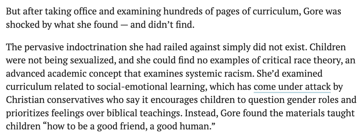 This ultra-conservative Republican activist runs for her local Texas school board to root out the "pornography" and racial division she'd been told suffused the school curriculum.

Just one problem: she couldn't find any. Now her fellow activists shun her.
texastribune.org/2024/05/15/tex…