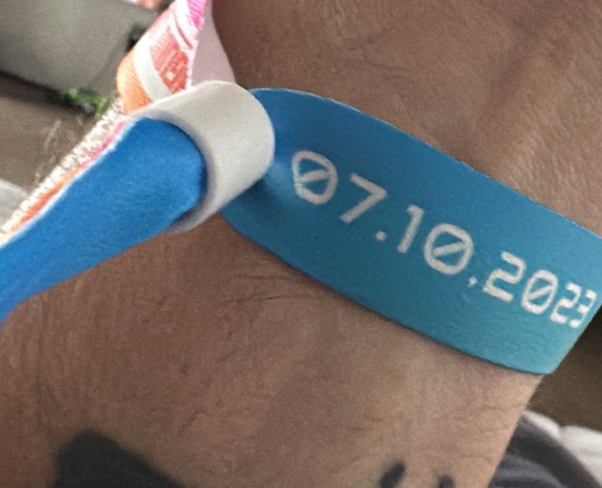 Itzhak Gelerenter Shani Louk Amit Buskila A family gave me this Nova Music Festival blue band as a reminder to never forget this atrocity or the hostages—and I won’t.
