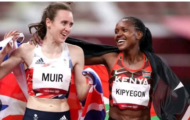 🔥 Olympics Memories 🔥 ✅ The 2020 Tokyo Olympics women's 1,500m Results. 1. Faith Kipyegon (Kenya) 3:53.11 (O.R) 2. Laura Muir (Britain). 3:54.50 3. Sifan Hassan (Netherlands) 3:55.86 #UgSportsNow