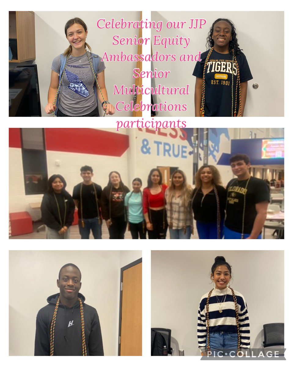 We honored the senior members of the @JJPearceHS Equity Ambassadors, Mu Alpha Theta, & seniors who participated in multicultural celebrations with an honor cord. Thank you for your hard work, desire to make connections, and celebrate the diverse cultures of @JJPHS! @RISD_Equity