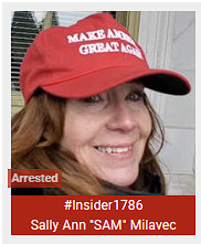 Sally Ann Milavec #Insider1786 ARRESTED