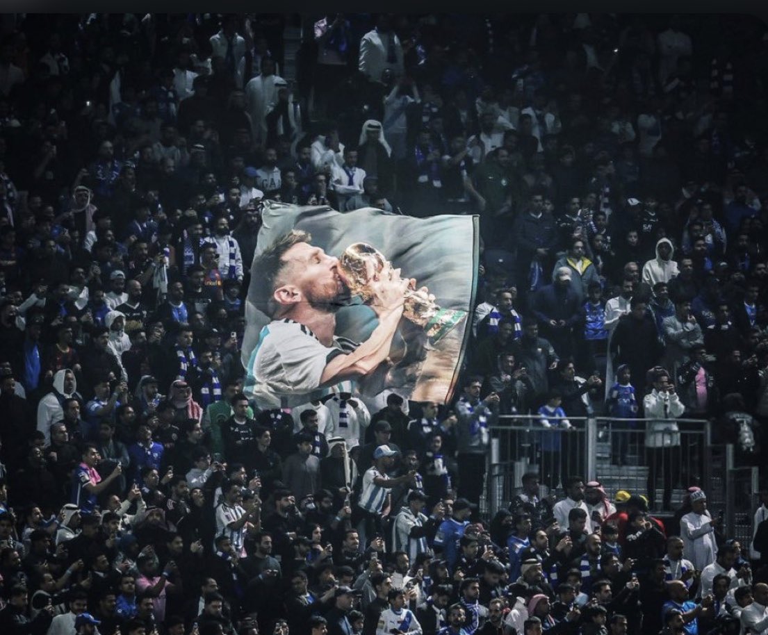 You aren’t a Messi fan if you don’t have a soft spot for Al Hilal 💙💙💙.