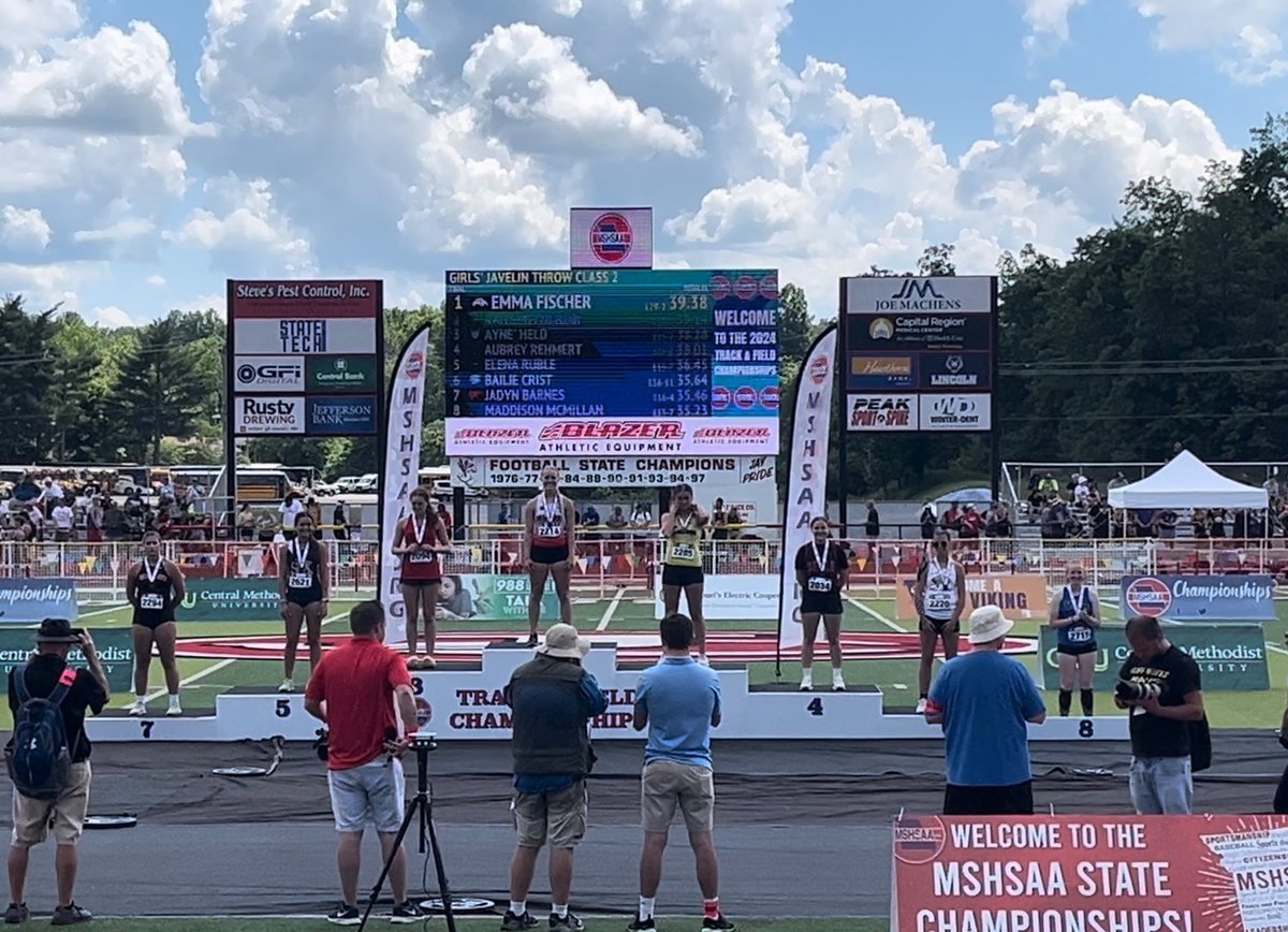 St. Pius X Track And Field (@stpxtf) on Twitter photo Congratulations So. Elena Ruble for taking 5th place in the Javelin throwing 36.45m at MSHSAA Class 2 State Track Meet! We’re so proud of you!! <a href="/stplancersports/">StPXsports</a> <a href="/STLhssports/">STLhighschoolsports</a> <a href="/MSHSAAOrg/">MSHSAA</a> <a href="/myleaderpaper/">Leader Publications</a> Congratulations So. Elena Ruble for taking 5th place in the Javelin throwing 36.45m at MSHSAA Class 2 State Track Meet! We’re so proud of you!! <a href="/stplancersports/">StPXsports</a> <a href="/STLhssports/">STLhighschoolsports</a> <a href="/MSHSAAOrg/">MSHSAA</a> <a href="/myleaderpaper/">Leader Publications</a>