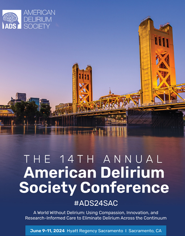 Exciting news! Our upcoming conference program is now finalized and ready for your perusal! Explore a rich array of enlightening sessions, interactive workshops, and networking prospects at the upcoming American Delirium Society conference. Plus, don't miss out on the latest