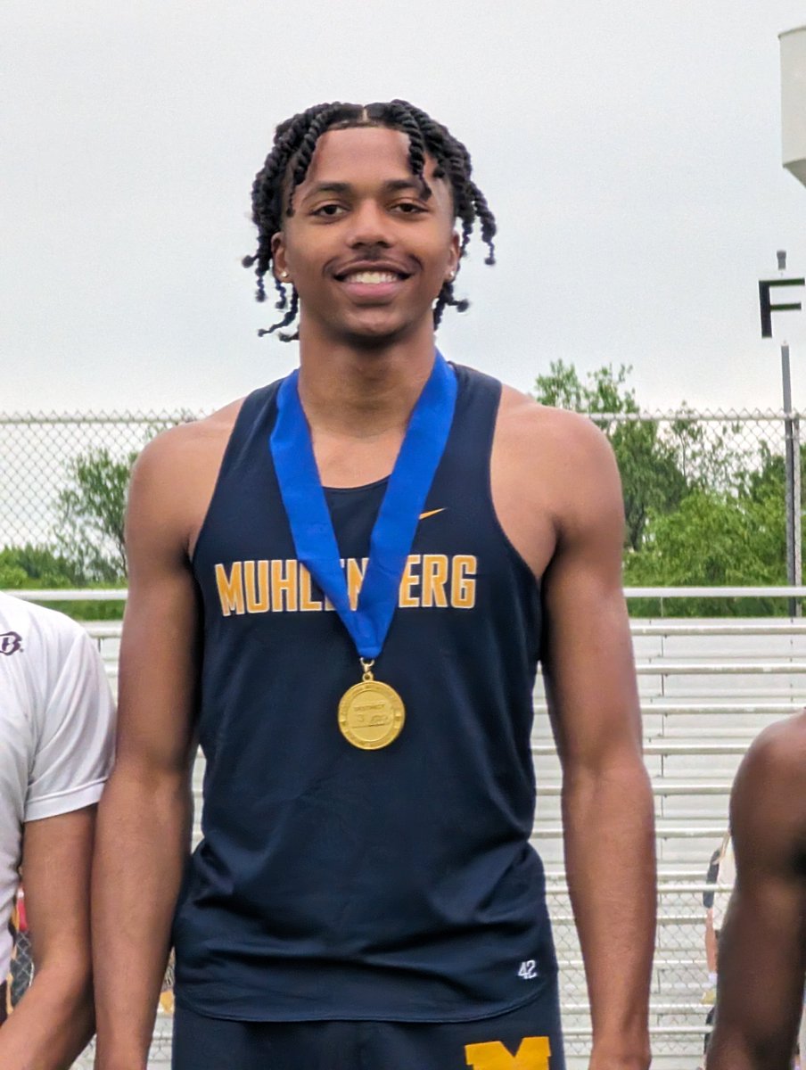 PIAA District III Class 3A boys high jump champ Kyle Archie of Muhlenberg