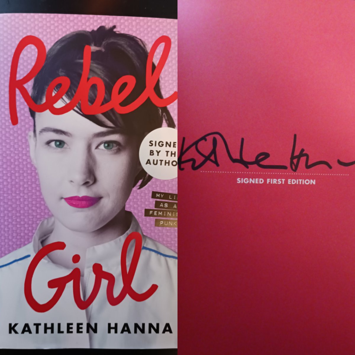 Look what just arrived! A signed first edition of Kathleen Hanna's new book 'Rebel Girl'.

An absolute icon and a huge inspiration to me. 

#KathleenHanna #RebelGirl #BikiniKill #LeTigre #RiotGrrrl #Book #musicbiography #musicbook #altrock #RecordsToLiveBy