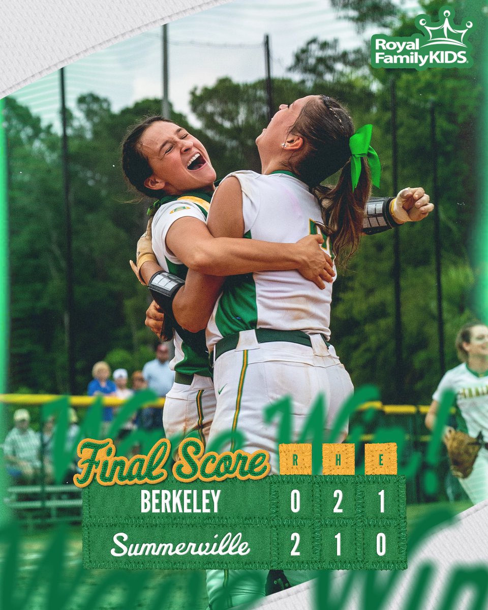 Your Lady Wave are STATE BOUND!! We beat Berkeley to clinch the Lower State Championship!! We will head to either Lexington or Byrnes on Monday for Game 1 of the State Championship! #GoBigGreen | #VilleMentality